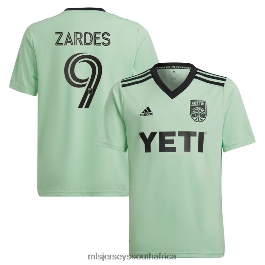 Jersey ZA MLS Jerseys Kids Austin FC Gyasi Zardes Adidas Mint 2023 The Sentimiento Kit Replica Player Jersey N2DDV81186