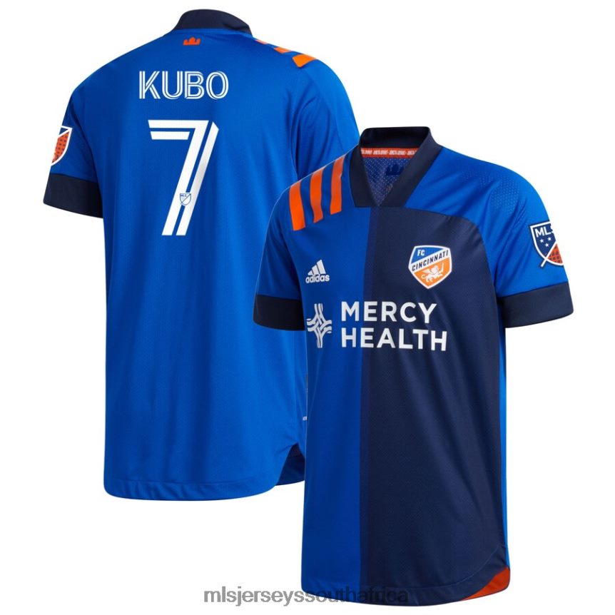 Jersey ZA MLS Jerseys Men FC Cincinnati Yuya Kubo Adidas Blue 2020 Bold Authentic Jersey N2DDV8635