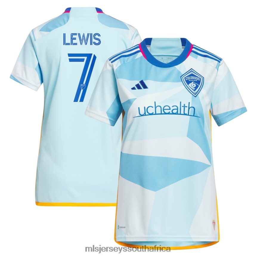 Jersey ZA MLS Jerseys Women Colorado Rapids Jonathan Lewis Adidas Light Blue 2023 New Day Kit Replica Jersey N2DDV81183